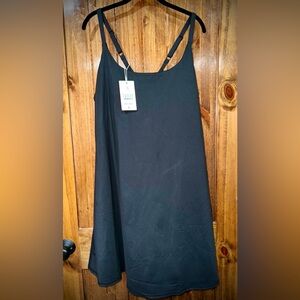 NWT - Black Halara Backless 2-in-1 Flare Workout Plus Size Dress - Size: 3XL